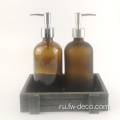 Ручное мытье стеклянное жидкое дозатор мыла